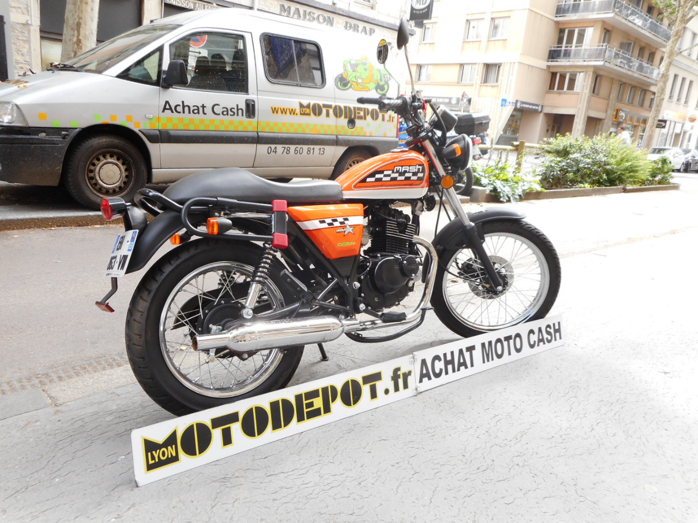 Moto depot Motos d’occasion collection mash, SEVENTY 125 MASH ORANGE
